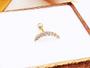 Imagem de Piercing Cluster Curvo Cravejado Cartilagem em Ouro 18k