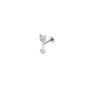 Imagem de Piercing de Orelha Prata 925 Flecha Cravejada 11,4 mm