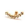 Imagem de Piercing de Ouro 18k Hélix Cartilagem Orelha Com Topázios