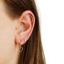 Imagem de Piercing de Ouro 18k Hélix Cartilagem Orelha Com Topázios