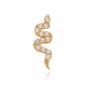 Imagem de Piercing de Ouro 18k Tragus Cartilagem Helix Cobra Zircônias