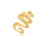 Imagem de Piercing Fake Ear Cuff Dourado Serpente