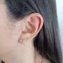 Imagem de Piercing fake Lantana infinito - folheado em ouro 18 k