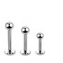 Imagem de Piercing Labret 10mm Boca Tragus Lábio Aço Cirúrgico Bolinha