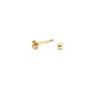 Imagem de Piercing Ouro 18K em Citrino natural 3,50mm haste 6mm Ponto de Luz k050