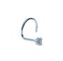 Imagem de Piercing Para Nariz Prata Pura 925 Com Zircônia