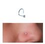 Imagem de Piercing Para Nariz Prata Pura 925 Com Zircônia