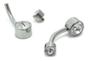 Imagem de Piercing Para Umbigo Em Titânio Astm136 Com Zirconia Cristal