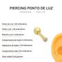 Imagem de Piercing Ponto de Luz 1,9mm Cartilagem Tragus Helix haste 6mm Ouro 18k 26419 K030