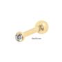 Imagem de Piercing Ponto de Luz 1,9mm Cartilagem Tragus Helix haste 6mm Ouro 18k 26419 K030