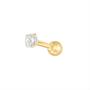 Imagem de Piercing Tragus Em Ouro 18k Com Zircônia Cartilagem Hélix