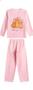 Imagem de Pijama Adulto Feminino Plush Manga Longa e Calça Feminino Baby Doll Roupa De Dormir