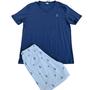 Imagem de Pijama Adulto Masculino Camiseta E Shorts 100% Algodão