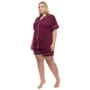 Imagem de Pijama Americano Curto Sepie 600 Vermelho - Plus Size