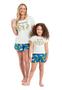 Imagem de Pijama Bananinha Infantil Feminino com Blusa e Short em Meia Malha Quimby