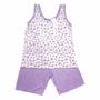 Imagem de Pijama Bermudoll Regata Feminino Luna Cuore Floral Lilas