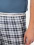 Imagem de Pijama Calvin Klein Masculino Manga Curta Visco Calça Xadrez Azul Médio