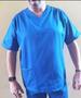 Imagem de Pijama Cirurgico Scrub Tecido Oxford Leve Poliester 100% ( Blusa e Calça) Azul Royal