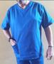 Imagem de Pijama Cirurgico Scrub Tecido Oxford Leve Poliester 100% ( Blusa e Calça) Azul Royal