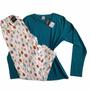 Imagem de Pijama Conjunto Feminino Algodão Calça Inverno Trees Malwee