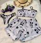 Imagem de Pijama Cropped com shortinho 3 peças