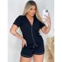 Imagem de Pijama Curto Adulto Americano Feminino Short Doll Camiseta