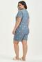 Imagem de Pijama Curto Bermuda Plus Size Cor com Amor Azul