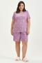 Imagem de Pijama Curto Bermuda Plus Size Cor Com Amor