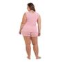 Imagem de Pijama Curto Regata Rose Liganete Sepie 1051-PL Plus Size