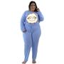 Imagem de Pijama De Frio Feminino Adulto Inverno Longo Plus Size Liso