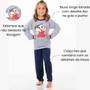 Imagem de Pijama de Frio Longo Feminino Inverno Infantil Mônica