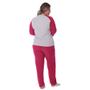 Imagem de Pijama De Inverno Feminino Plus Size Plush Tamanho Especial