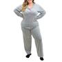 Imagem de Pijama de inverno Plus Size Feminino Americano Victory