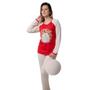 Imagem de Pijama Feminino Adulto Para O Inverno Frio Modelo Fechado E Com Estampa Manga Longa e Calça Fechado