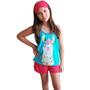 Imagem de Pijama Feminino Alcinha Estampa De Bichinhos Short Doll