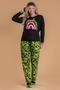 Imagem de Pijama Feminino Animal Print Verde