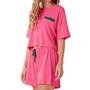 Imagem de Pijama Feminino Anna Kock MC Cropped Rosa Maragogi - AK2656