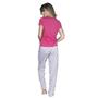 Imagem de Pijama Feminino Calça Longa Estampada Blusa Manga Curta