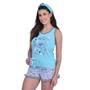 Imagem de Pijama Feminino Curto Babydoll de Verão Short Doll de Calor Tecido Leve