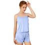 Imagem de Pijama Feminino Curto Estilo Baby Doll Malha Fesquinha Conjunto - Slim Fitness