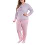 Imagem de Pijama feminino de inverno plush PLUS SIZE SOPHIA Victory