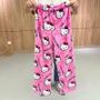 Imagem de Pijama Feminino Hello Kitty Flanela Laranja - Halloween - Calças Quentes de Lã