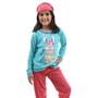 Imagem de Pijama Feminino Infantil De Inverno Calça Comprida Blusa De Manga