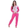 Imagem de Pijama Feminino Inverno Estampado de Frio Calça e Manga Longa Feminino Gaby