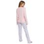 Imagem de Pijama Feminino Longo Pellin G041 Xadrez Coffee