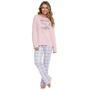 Imagem de Pijama Feminino Longo Pellin G041 Xadrez Coffee