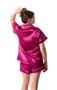 Imagem de Pijama Feminino Modelo Americano em Cetim Gloss Toque de Seda Luxo