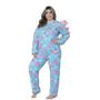 Imagem de Pijama Feminino Plus Size Soft Manga Comprida Longa