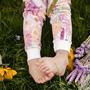 Imagem de Pijama Infantil Burt's Bees com Zíper - Floral Selvagem