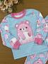 Imagem de Pijama Infantil Cinti Inverno Calça e Blusa Azul Sweet